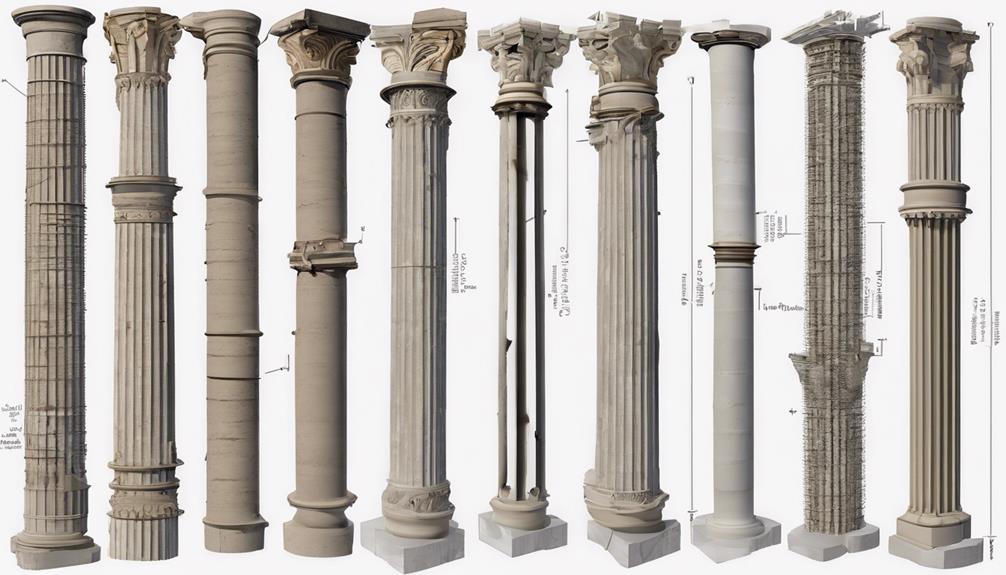 columnas y estabilidad edificio