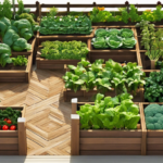 Cómo crear camas elevadas en un jardín de vegetales de madera
