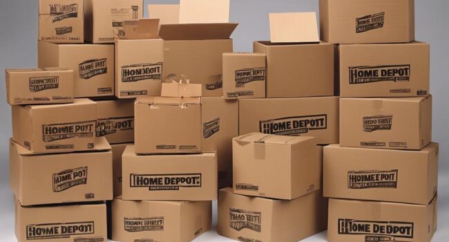 elegir cajas mudanza home depot