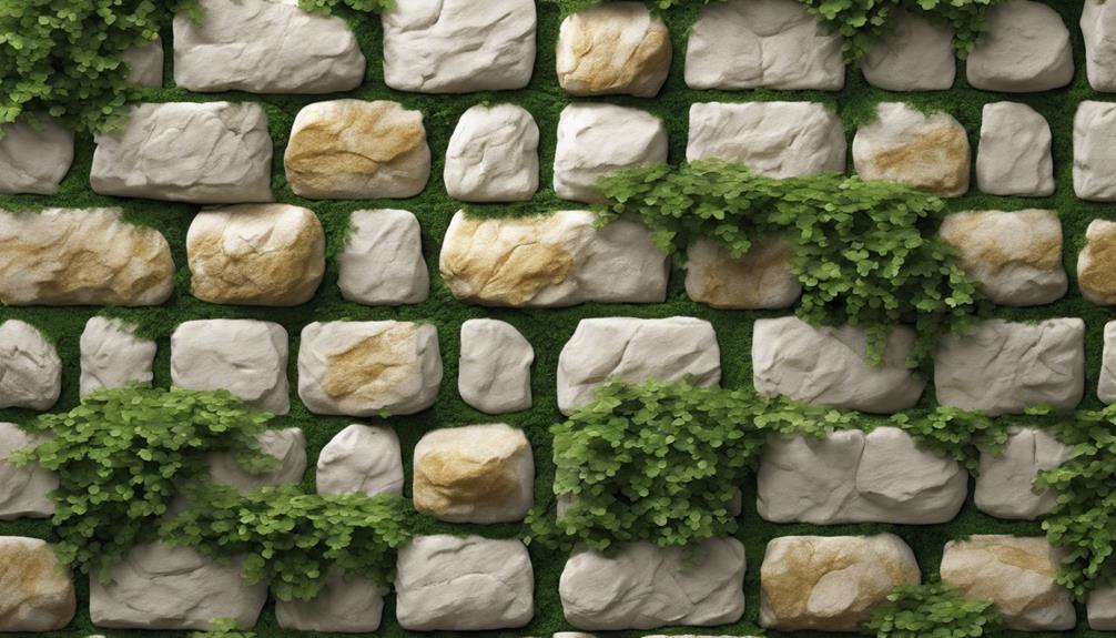 embellishing stone walls aesthetically